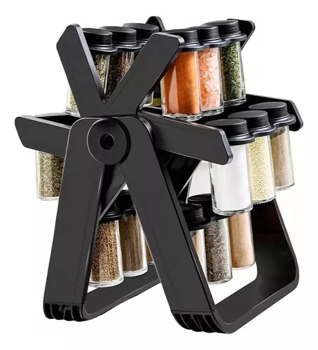 Miniatura 4 de CONDIMENTERO ESPECIERO RULETA 18 PIEZAS